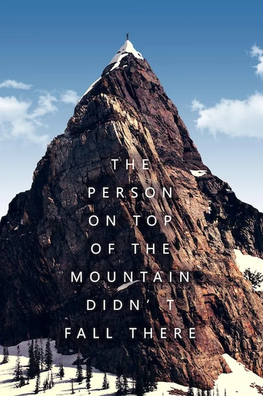 Osoba na szczycie góry